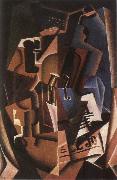 Juan Gris Still life fiddle and newspaper china oil painting artist